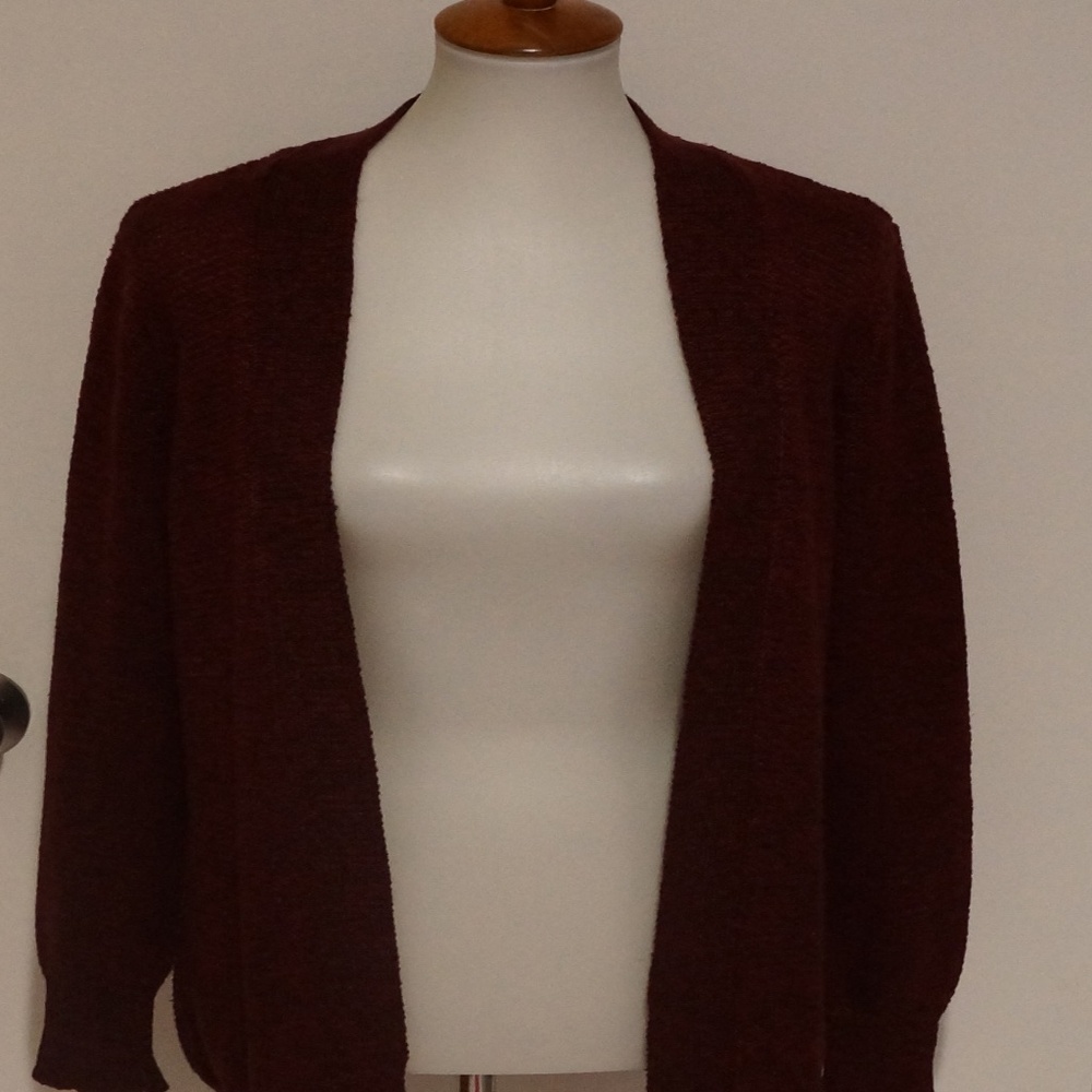 Forever 21 Open Front‎ Knit Stitch Cardigan - Size L.